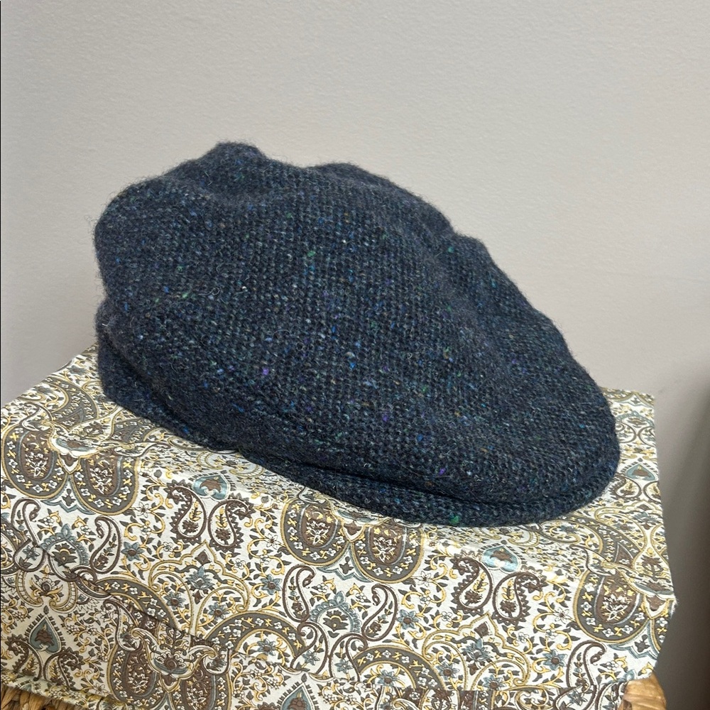 Donegal Irish Dark Tweed Cap Hat